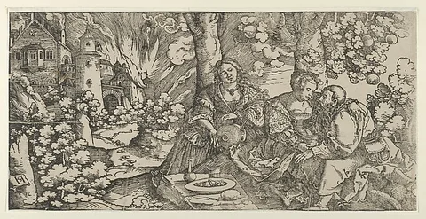 Hans Leonhard Schäufelein, Lot and his Daughters