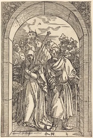 Hans Leonhard Schäufelein, Mater Dolorosa and Saint Joseph