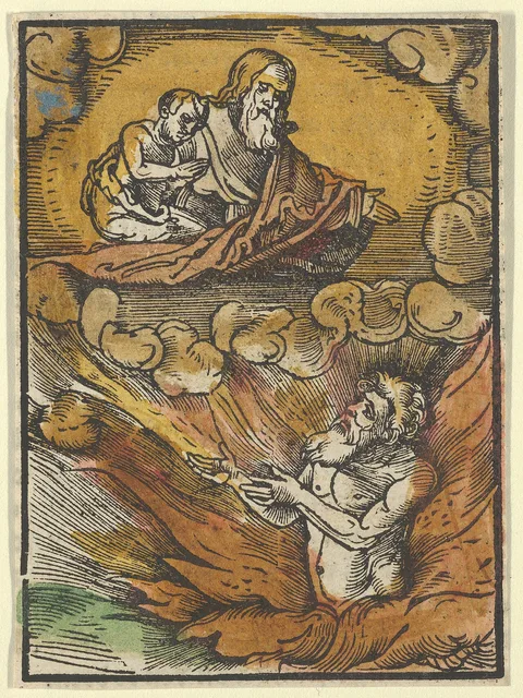 Hans Leonhard Schäufelein, Rich Man in Hell and the Poor Lazarus in Abraham's Lap