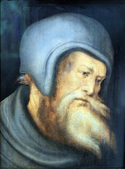 Hans Leonhard Schäufelein, Head of a bearded man