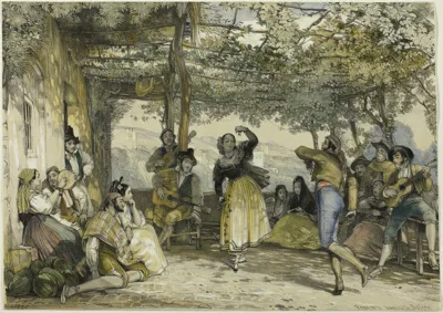 John Frederick Lewis, Spanish Peasants Dancing the Bolero