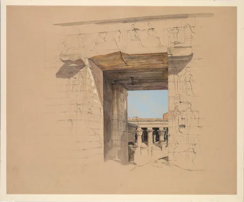 John Frederick Lewis, The Temple of Edfu: The Door of the Pylon