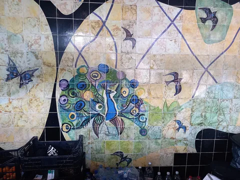 Júlio Pomar, Ceramic panel in Botequim do Lago (Lisbon)