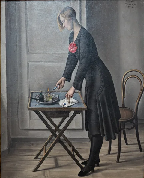 François Barraud, The mysterious woman