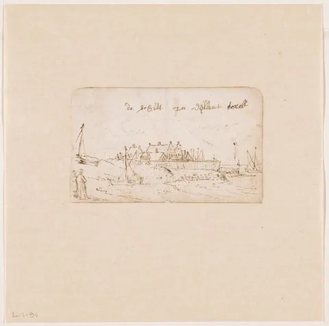 Abraham Willaerts, Gezicht op Oudeschild te Texel
