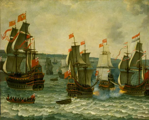 Abraham Willaerts, Action Between Ships in the First Dutch War, 1652-54