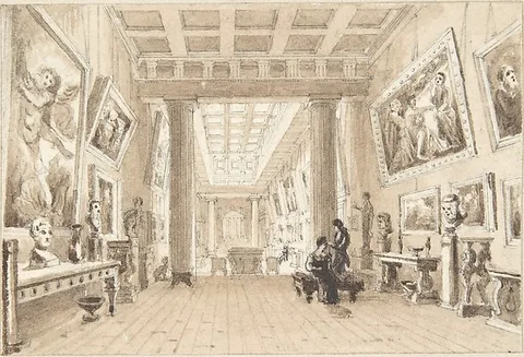 William Henry Bartlett, Interior of Thomas Hope's Picture Gallery, Duchess Street, London