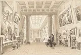 William Henry Bartlett, Interior of Thomas Hope's Picture Gallery, Duchess Street, London