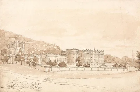 William Henry Bartlett, Chatsworth House, Derbyshire