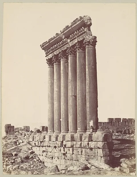 Félix Bonfils, The Temple of the Sun at Baalbec