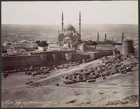Félix Bonfils, Caire près du Mokkatam
