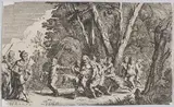 Johann Wilhelm Baur, Plate 101: Silenus before King Midas, from 'Ovid's Metamorphoses'
