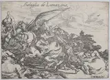 Johann Wilhelm Baur, Bataglia de L'Amazone, from "Battles of Different Nations" (Capricci di varie battaglie)
