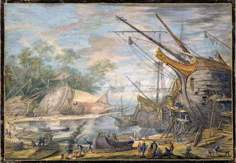 Johann Wilhelm Baur, The Shipyard