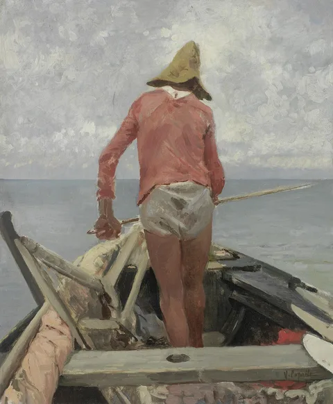 Vincenzo Caprile, Study of a fisherman.