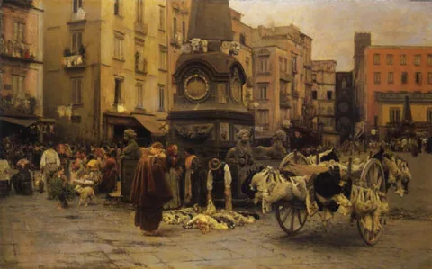 Vincenzo Caprile, Easter market in Naples