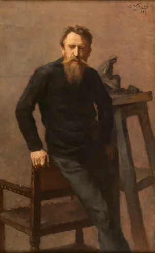 Isidore Verheyden, Constantin Meunier in his sculptor's studio