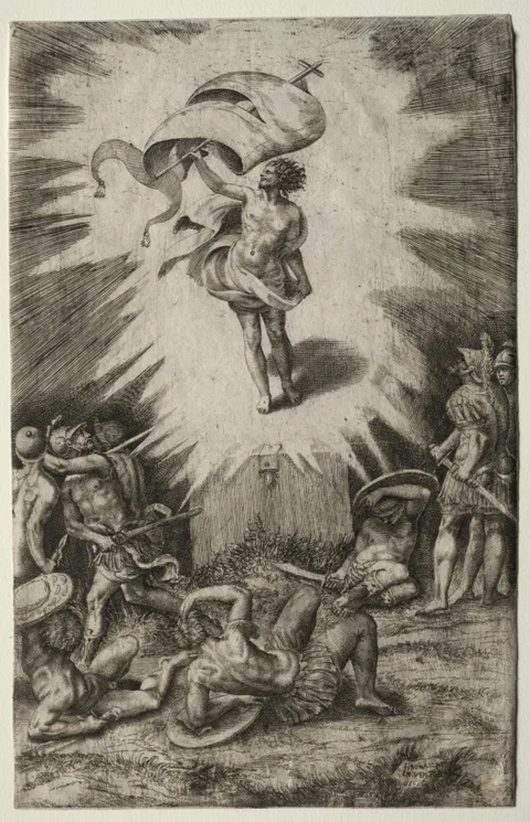 Giulio Bonasone, The Resurrection