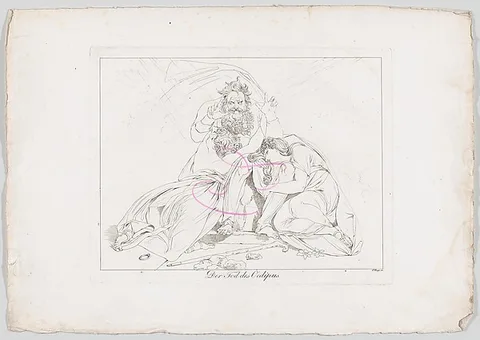 Franz Hegi, Der Tod des Oedipus (The Death of Oedipus)