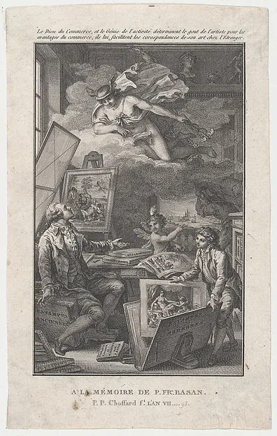 Pierre-Philippe Choffard, In Memory of P. FR. Basan [for the catalogue of the collection of P.-F. Basan]