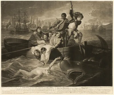 Valentine Green, A Youth Rescued from a Shark