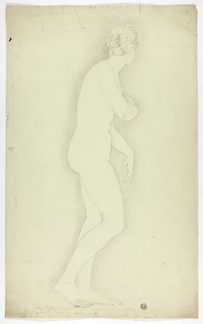 John Downman, Study after Statue of Venus de' Medici