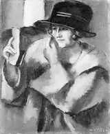 Maurice Asselin, Young Woman Powdering her Face