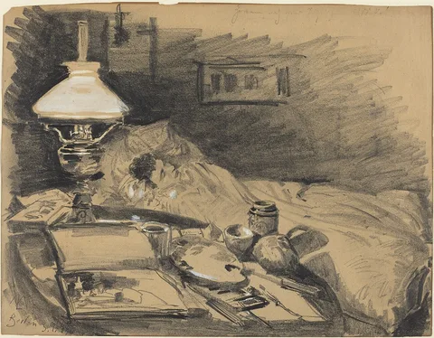 Melchior Lechter, The Artist's Studio