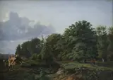 Johann Hermann Carmiencke, A Forrest near Hellebæk in the North of Zealand. Afternoon.