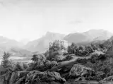 Johann Hermann Carmiencke, The Ruins of Hasselberg Castle near Bolzano. Tyrol