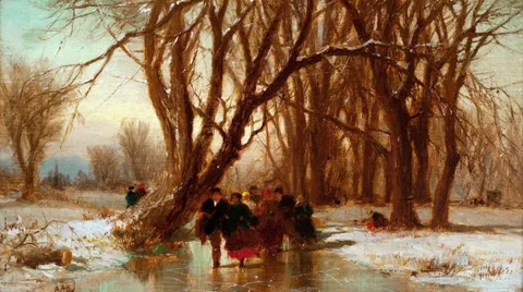 Albert Fitch Bellows, The Skating Party