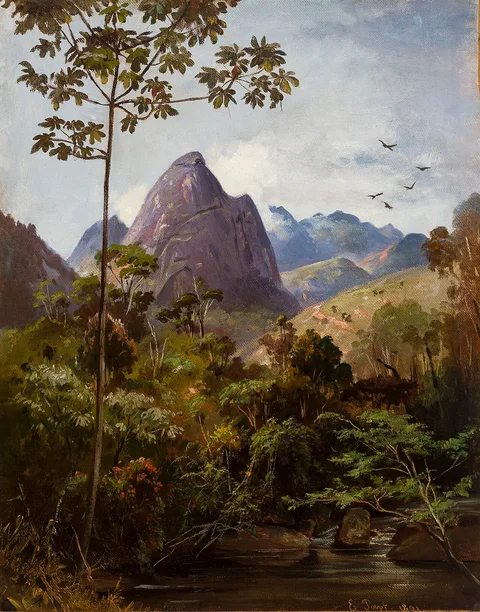 Karl Ernst Papf, Arredores de Petrópolis, Pedra do Cone (atribuído)