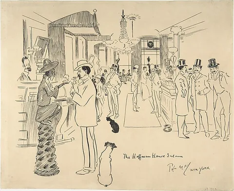 Phil May, The Hoffman House Saloon, New York