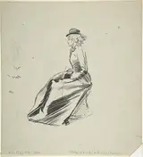 Phil May, Study of a Lady in a Riding Habit