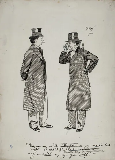 Phil May, Oscar Wilde and Whistler