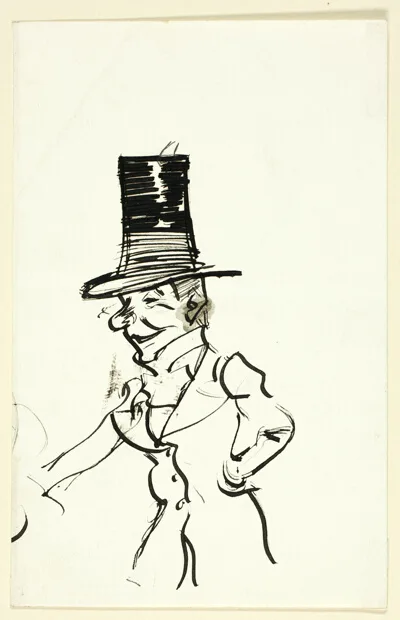 Phil May, Portrait of Paul Maitland, Artist