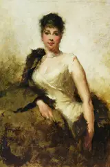 George Elgar Hicks, Portrait of a Lady