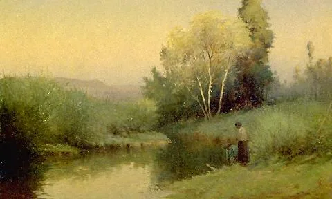 Walter Wright, A Quiet stream, Hangitiki