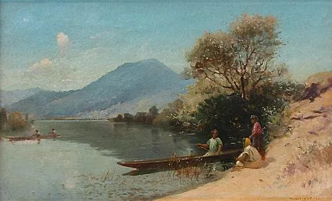 Walter Wright, River scene