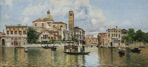 Antonio Reyna Manescau, View of Venice
