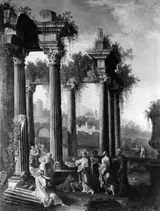 Alberto Carlieri, Christ Blessing Little Children among Classical Ruins