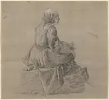 Francesco Londonio, Seated Peasant Woman