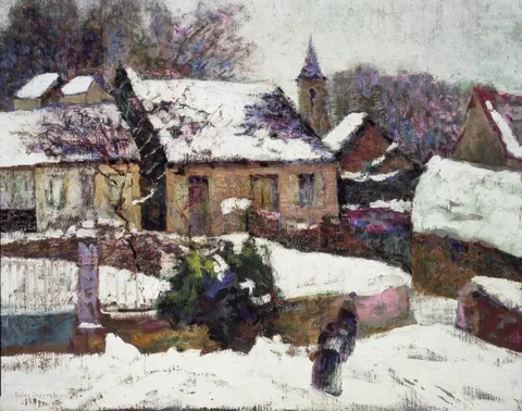 Victor Charreton, Wet Snow, Auvergne