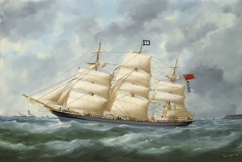 Édouard Adam, The ship 'Haddon Hall'