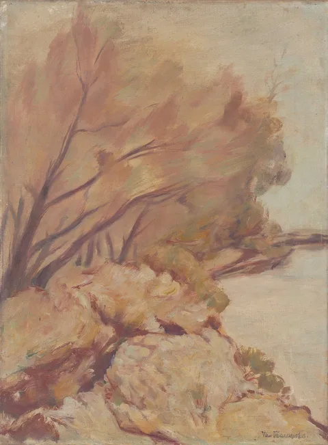 Jan Trampota, Trenches by Danube