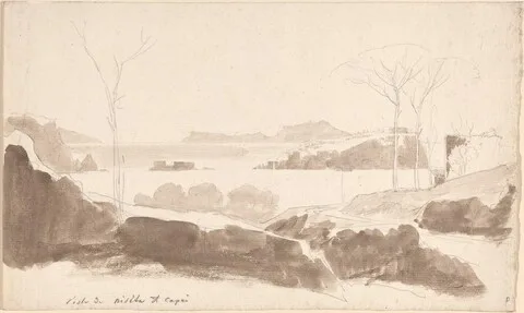 Friedrich Salathé, View of the Islands of Nisida and Capri