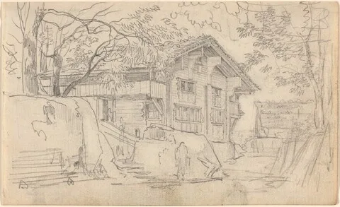 Friedrich Salathé, Courtyard of a Swiss Country House
