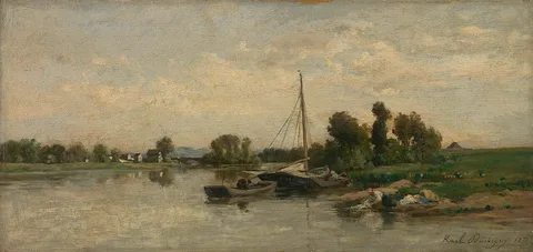 Karl Daubigny, The Oise and L' Isle de Vaux