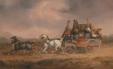 Charles Cooper Henderson, Mail Coaches on the Road: the Louth-London Royal Mail progressing at Speed