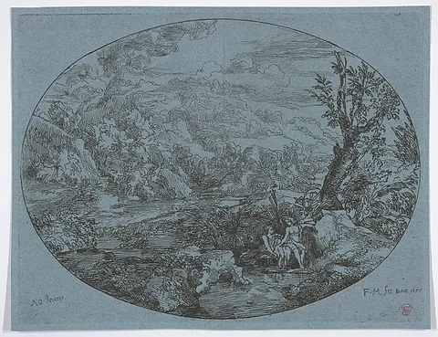 Felix Meyer, Landscape with Three Figures
